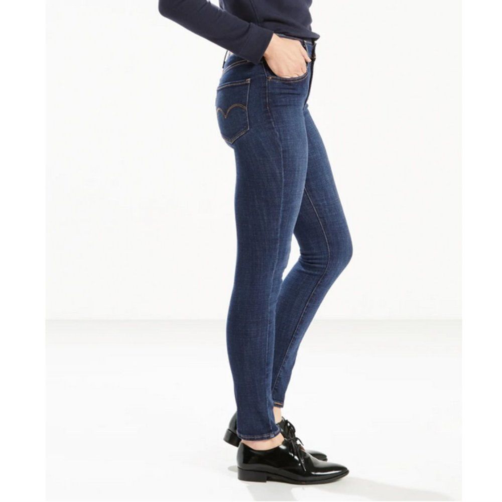 Levi's 721 High Rise Skinny Jeans - Blue Story - Picture 4 of 14